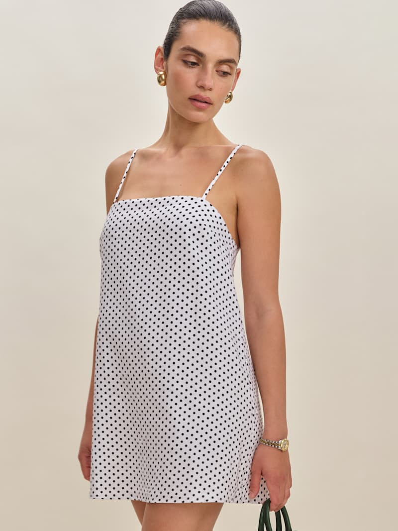 Aubree Linen Dress | Reformation (Global)