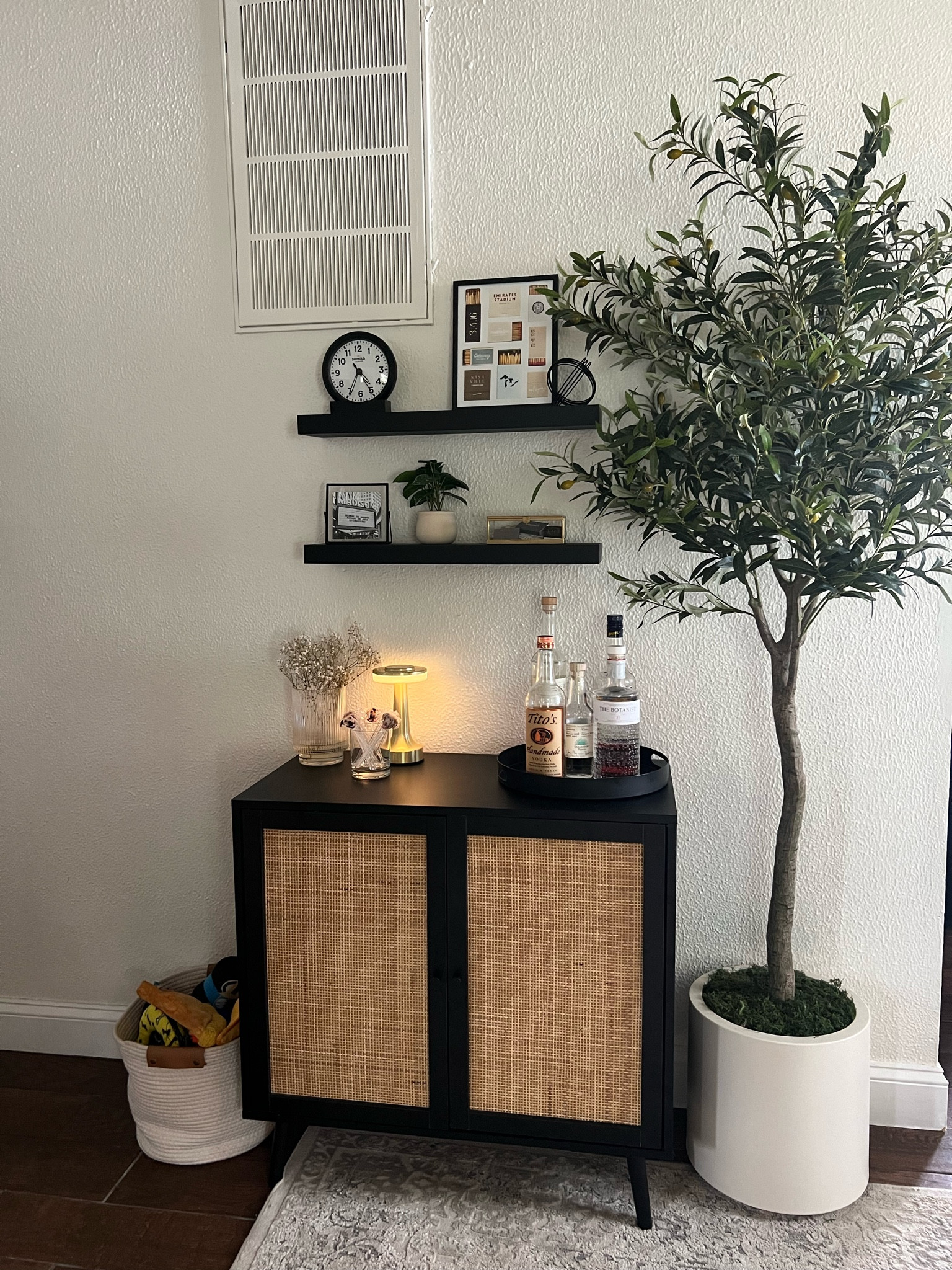 Amazon bar cabinet under $125! Bar cart. Bar shelf. Living room decor. Home decor. Amazon home decor. 

#LTKHome