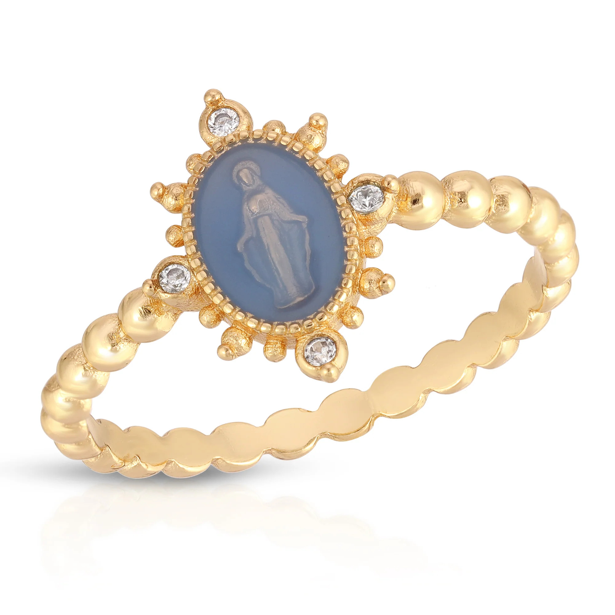 Lady Lourdes Ring in French blue | Joy Dravecky