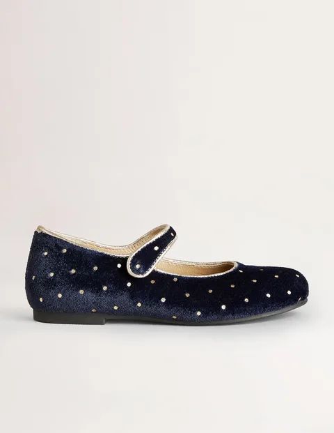Party Mary Jane Shoes - Navy Spot | Boden US | Boden (US)