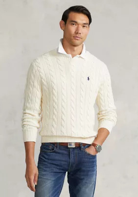 Polo Ralph Lauren Men's Cotton Cable Knit Driver Long Sleeve Sweater | Belk