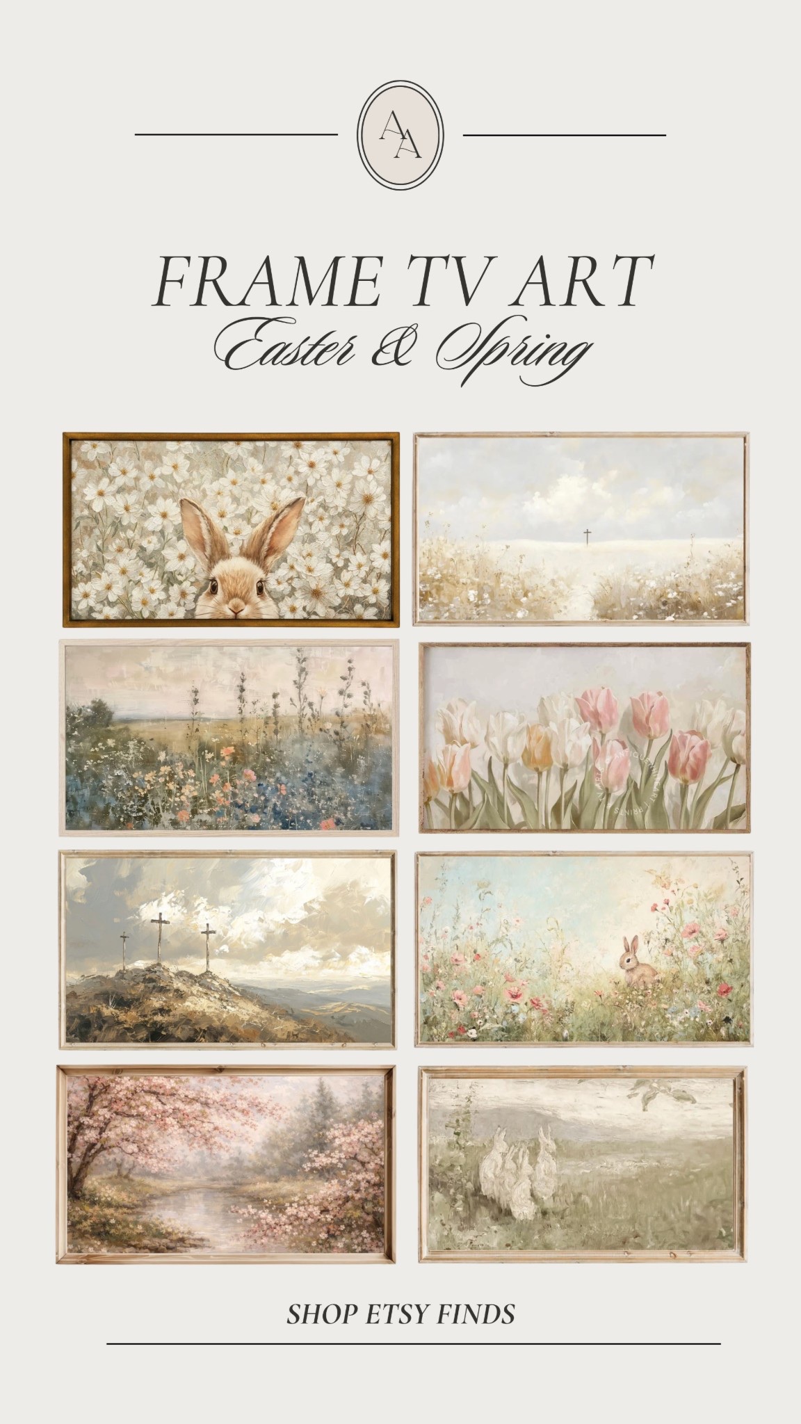 New Frame TV artwork for Spring + Easter 🌸 I always like to switch ours out with the seasons or holidays— all from Etsy! 

#LTKSeasonal #LTKspring #LTKHome