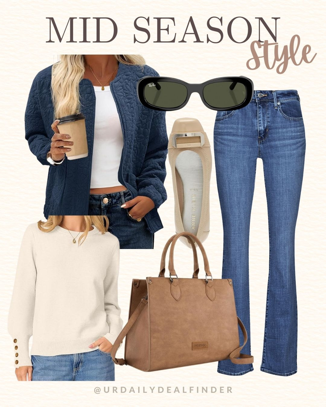 Transition style! #fall fashion inspo #quilted jacket #brown jacket #wide leg jeans #cropped jeans #raw hem #white jeans #collegiate green #neutral adidas #platform adidas #adidas gazelle bold #oversized tote #wide leather handbag #brown leather bag #leather handbag #leather work tote #camel handbag #seasonal fashion #spring fashion #transition #spring weather #fall fashion #style inspo #winter fashion #office style #office outfit inspo #fashion inspo #outfit inspo #casual style #casual outfit #casual fashion #work fashion #office outfit #weekend style #date night outfit #happy hour outfit inspo #dinner date outfit #mom style #mom outfit #airport outfit #airport style #travel outfit #style inspo #Napa valley wine tasting #church outfit #Sunday outfit #Nordstrom finds #nordstrom fashion #abercrombie jeans #a&f #gap fashion #h&m #quince #adidas #anthropologie #photo credit #Pinterest #Pinterest inspired #recreate the look #affordable fashion #look alike #ootd 

 #LTKootd #LTKSeasonal #LTKOver40