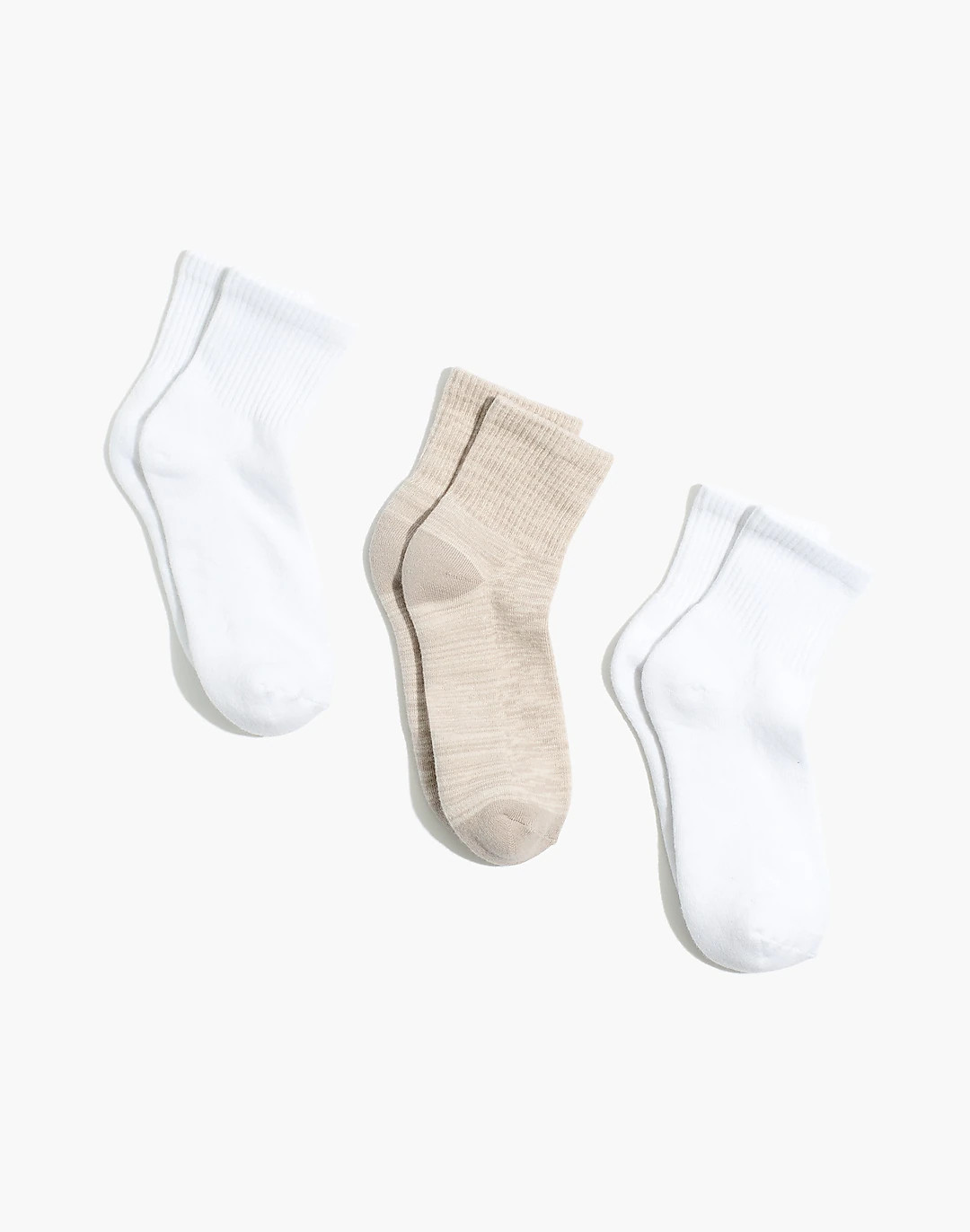 Three-Pack MWL Cloudlift Ankle Socks | Madewell