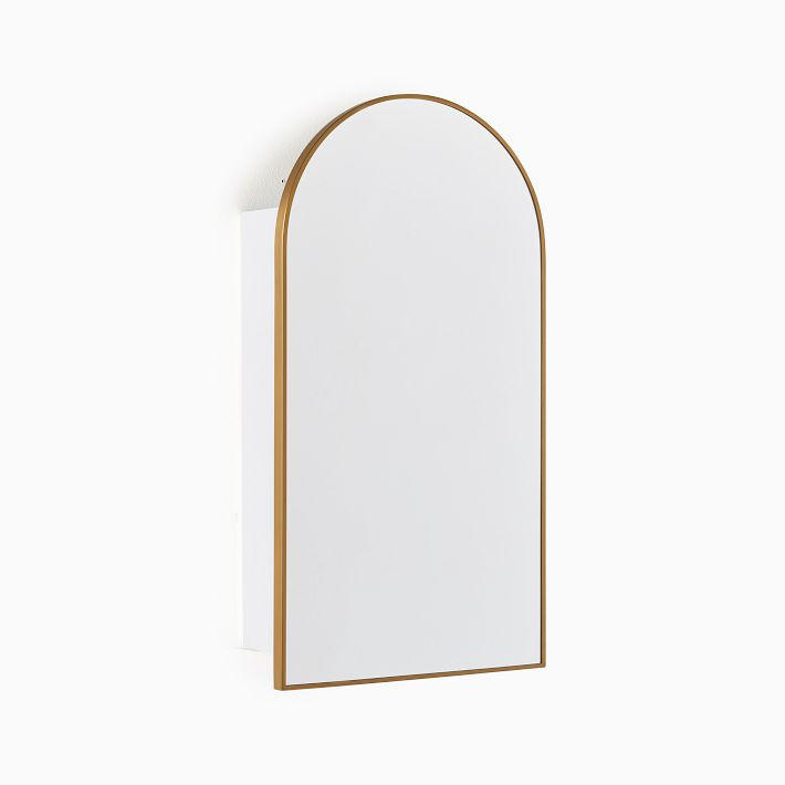 Arched Metal Framed Medicine Cabinet | West Elm (US)