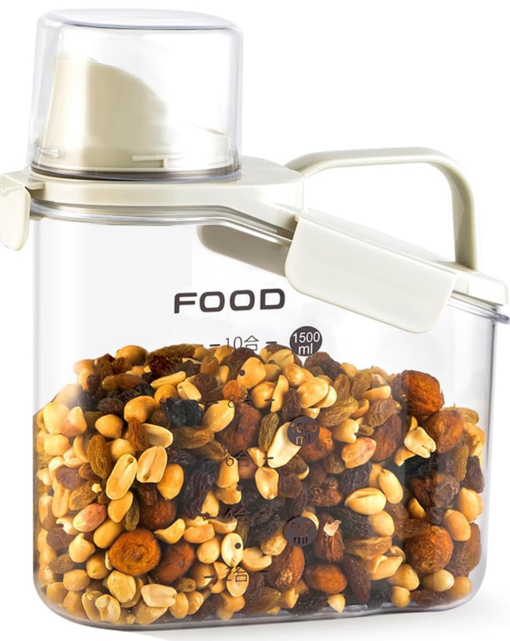 Besmall Cereal Containers Storage,1.5L Airtight Dry Food Storage Containers with Pouring Spout, Flour and Grain Dispenser Kitchen Storage Containers for Pantry Organization and Storage

#LTKhome #LTKMostLoved