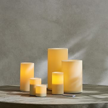 Outdoor Flicker Flameless Remote Candles | West Elm (US)