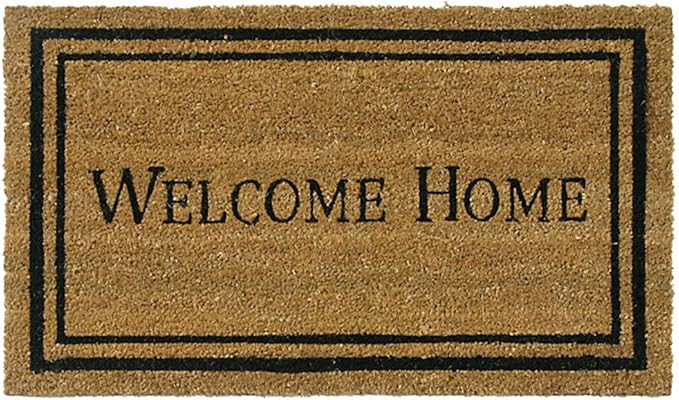 Rubber-Cal Contemporary Welcome Home Mats Natural Coir Matting, 18 x 30-Inch | Amazon (US)