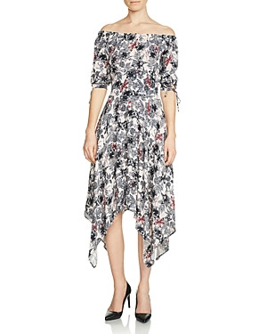 Maje Rimba Off-the-Shoulder Printed Dress | Bloomingdale's (US)