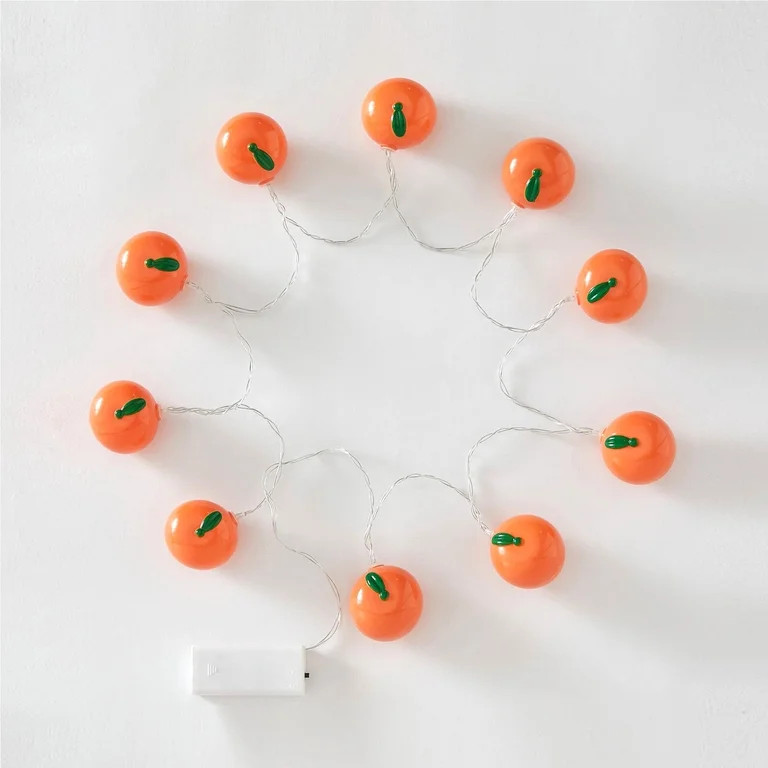 Urban Shop Indoor 5.5' Battery Operated Orange Figural LED String Lights | Walmart (US)