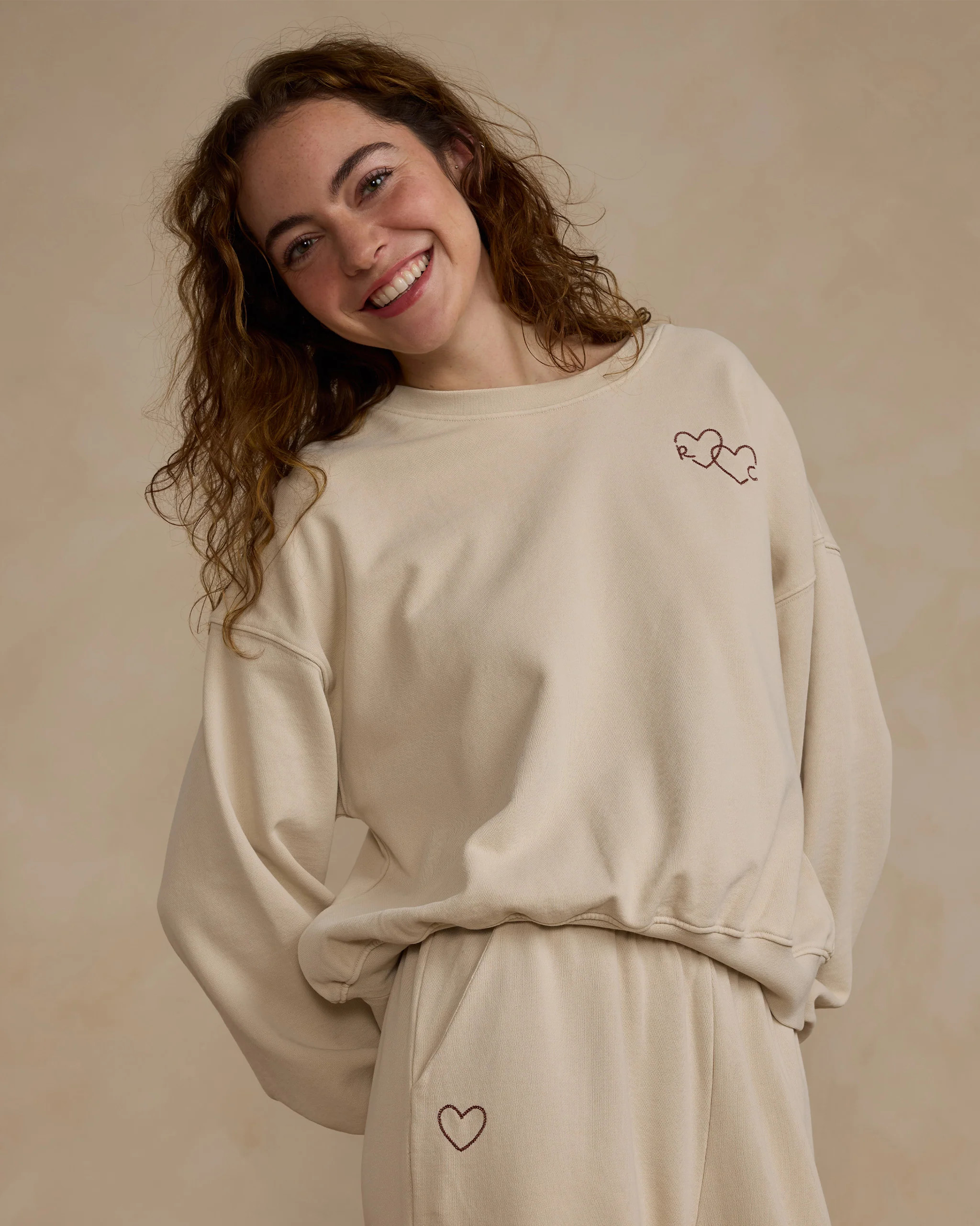 Relaxed Sweatshirt | Stone | Rylee + Cru