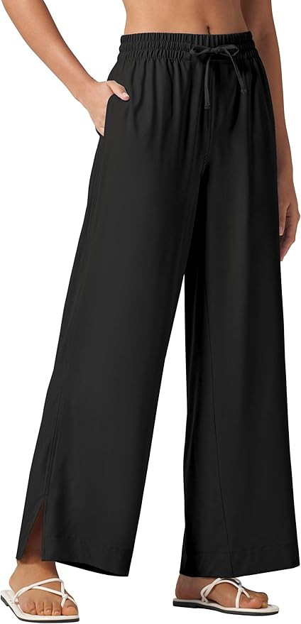 Willit Women's Wide Leg Pants Swim Beach Pants UPF 50+ Lightweight Travel Quick Dry Sun Protectiv... | Amazon (US)