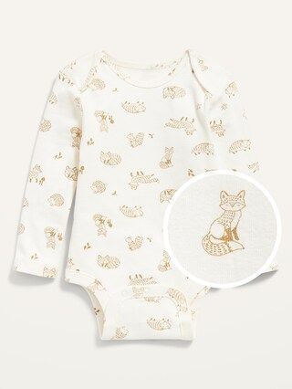 Unisex Long-Sleeve Printed Bodysuit for Baby | Old Navy (US)