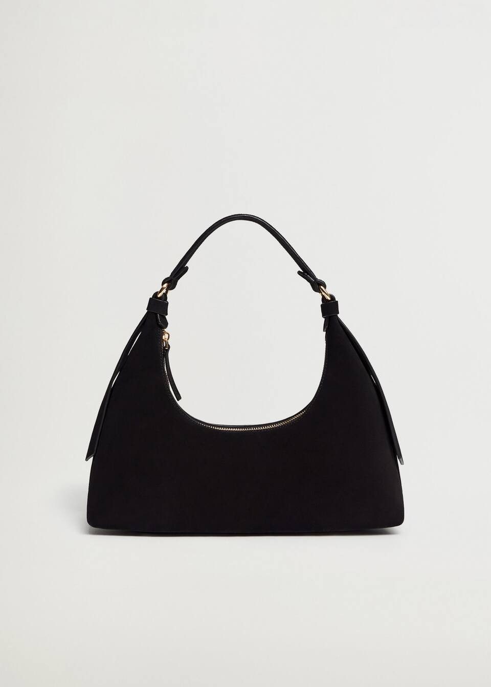 Leather baguette bag | MANGO (US)