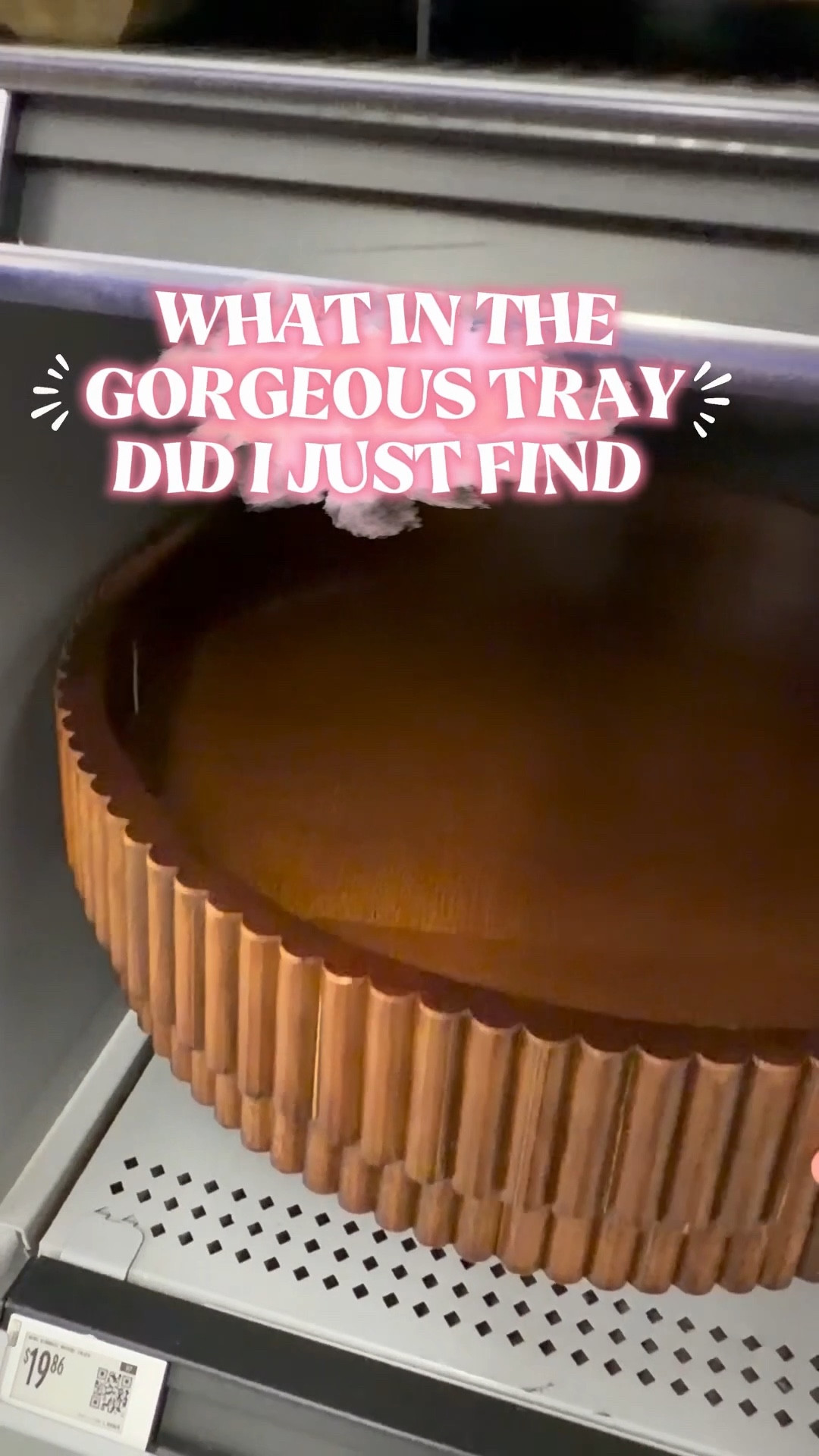 How is this gorgeous tray with bevel edges under $20 🤯 Walmart didn’t disappoint with this one? Get the luxe look for less 💝 Would make a beautiful center piece in your kitchen or living room OR for wedding season! Shop my LTK exact match. 

#LTKWedding #LTKmomlife #LTKHome