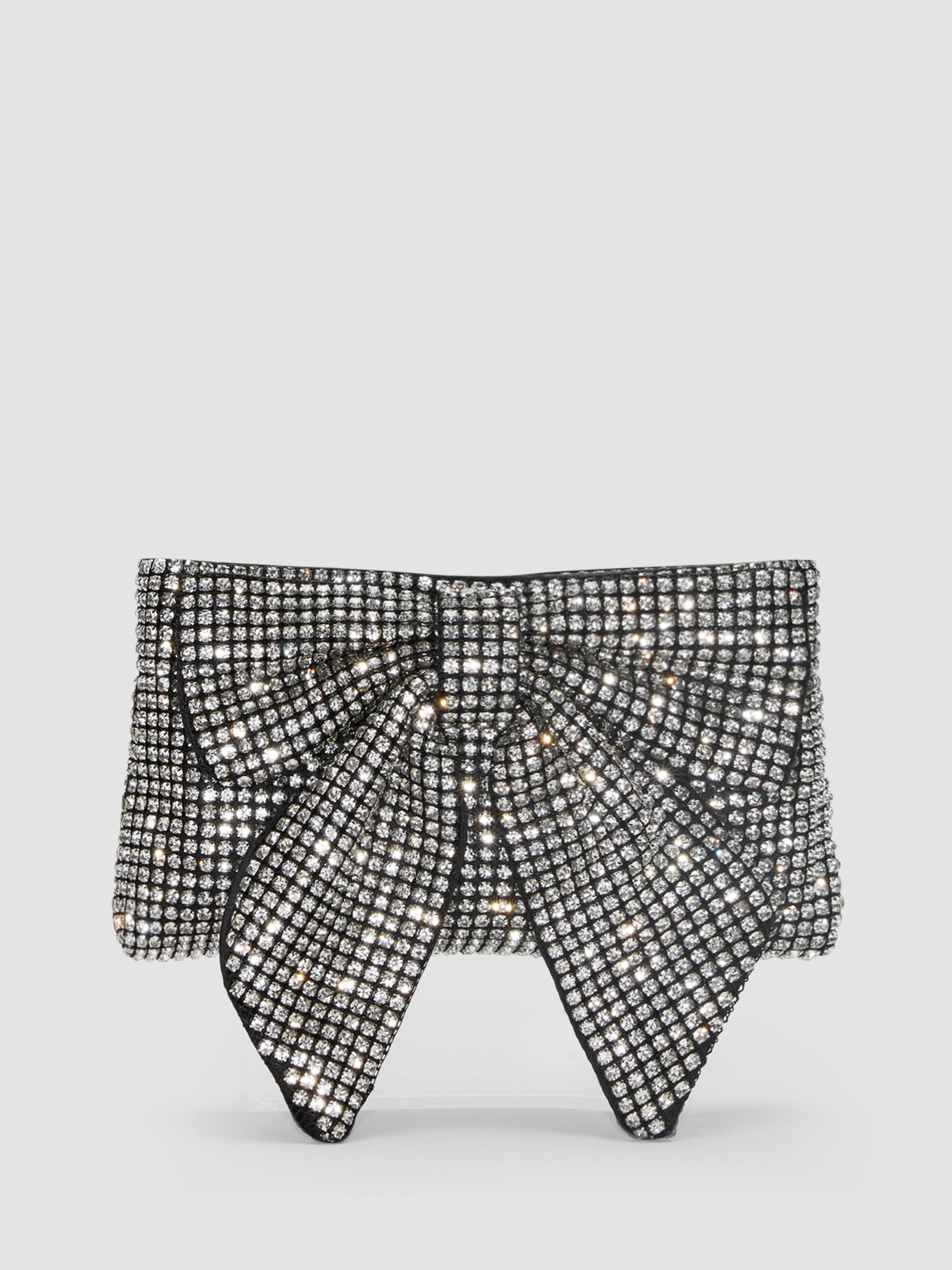 Metallic RHINESTONE BOW CLUTCH BAG For Music Festival/Live House Party/Clubbing | Cider