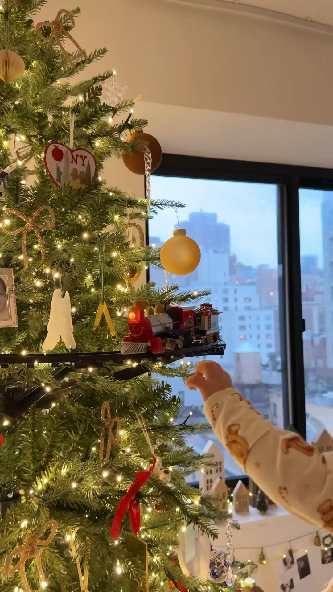 Train around the Christmas tree! 

#LTKHoliday #LTKSeasonal