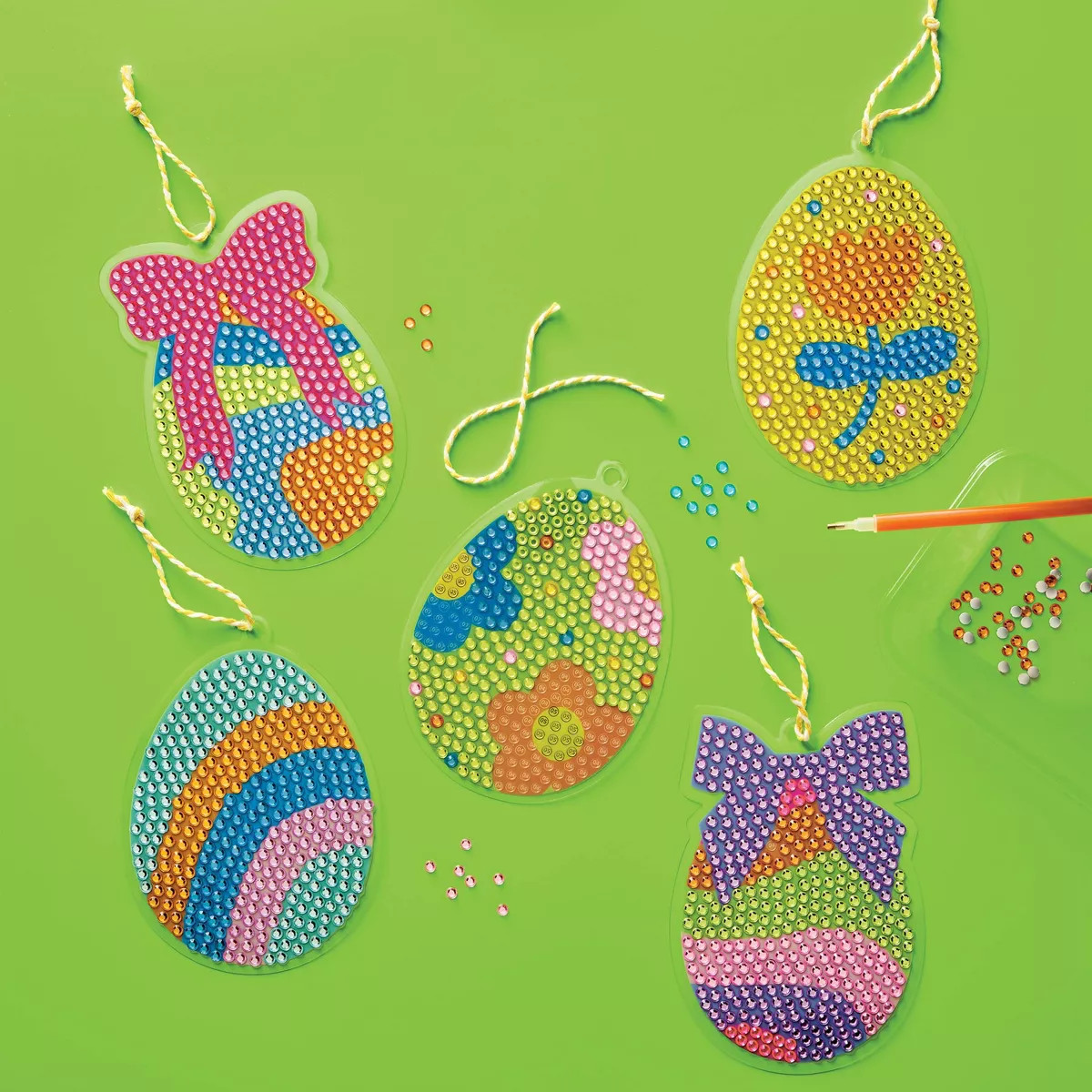 Easter Craft 5ct Egg Gem Art Craft Activity Kit - Mondo Llama™ | Target