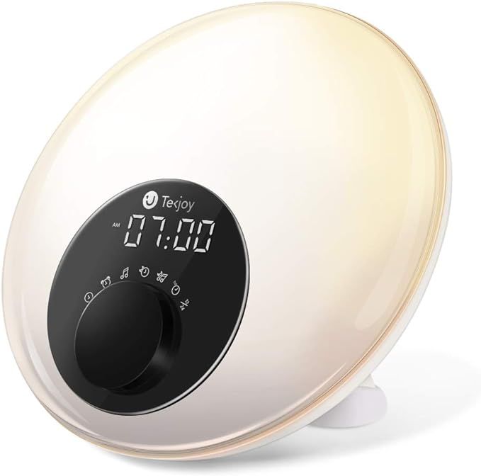 Tekjoy Wake Up Light Sunrise Alarm Clock LED Digital Wakeup Alarm with Sunrise and Sunset Simulat... | Amazon (US)