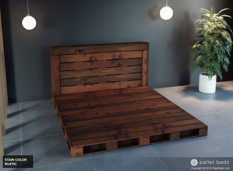 Pallet Bed  The Queen Size  Includes Headboard and Platform | Etsy | Etsy (US)