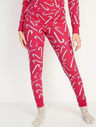 Matching Printed Thermal-Knit Pajama Leggings for Women | Old Navy (US)