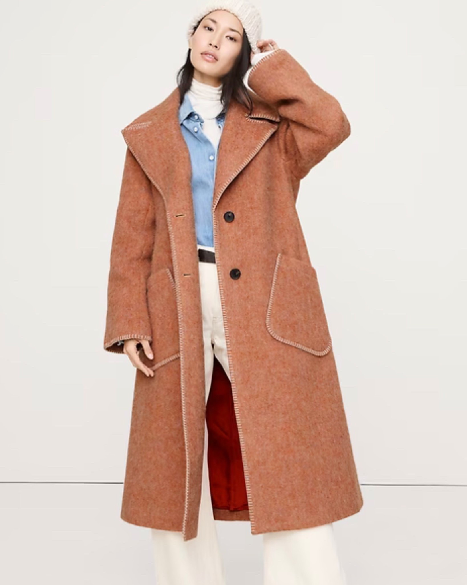 The Banana Republic Fuzzy Italian Wool-Blend Top Coat is pure elegance with a playful twist. The fuzzy Italian wool blend feels luxe, the relaxed fit layers effortlessly, and that peachy tone? She’s soft, sophisticated, and quietly stunning.

Crafted with premium fabrics from Italy’s Manifattura Emmetex and finished with that blanket-edge detail + pop-color lining… it’s the kind of coat people ask you about in the checkout line.

A timeless topcoat — but make it fun. 🍑✨


#LTKHoliday #LTKCyberWeek #LTKGiftGuide