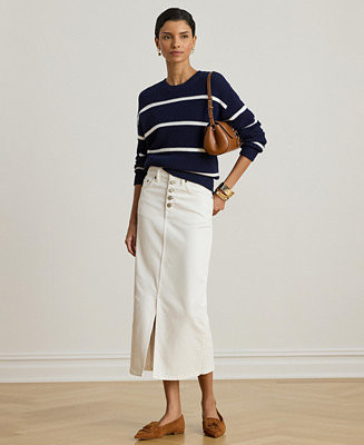 Women's Denim Midi Skirt | Macy's