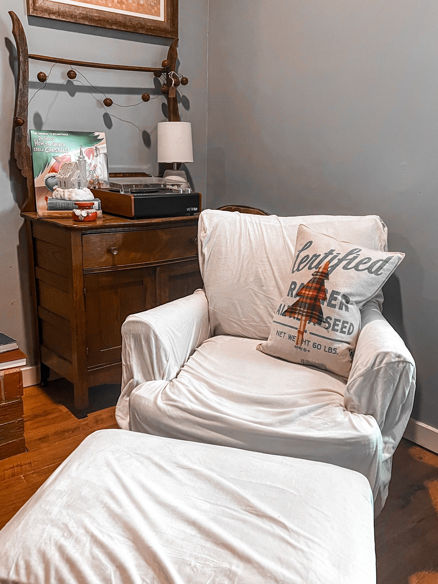 I know this cover is oversized for my chair, but it honestly gives off a cozy vibe! 
It helps that it’s also so soft! We got some for our couches too, I’ll tag those below as well! 
If you’re needing a living room spruce that’s in budget, these covers are just the thing!  

#LTKhome #LTKfindsunder100 #LTKfamily