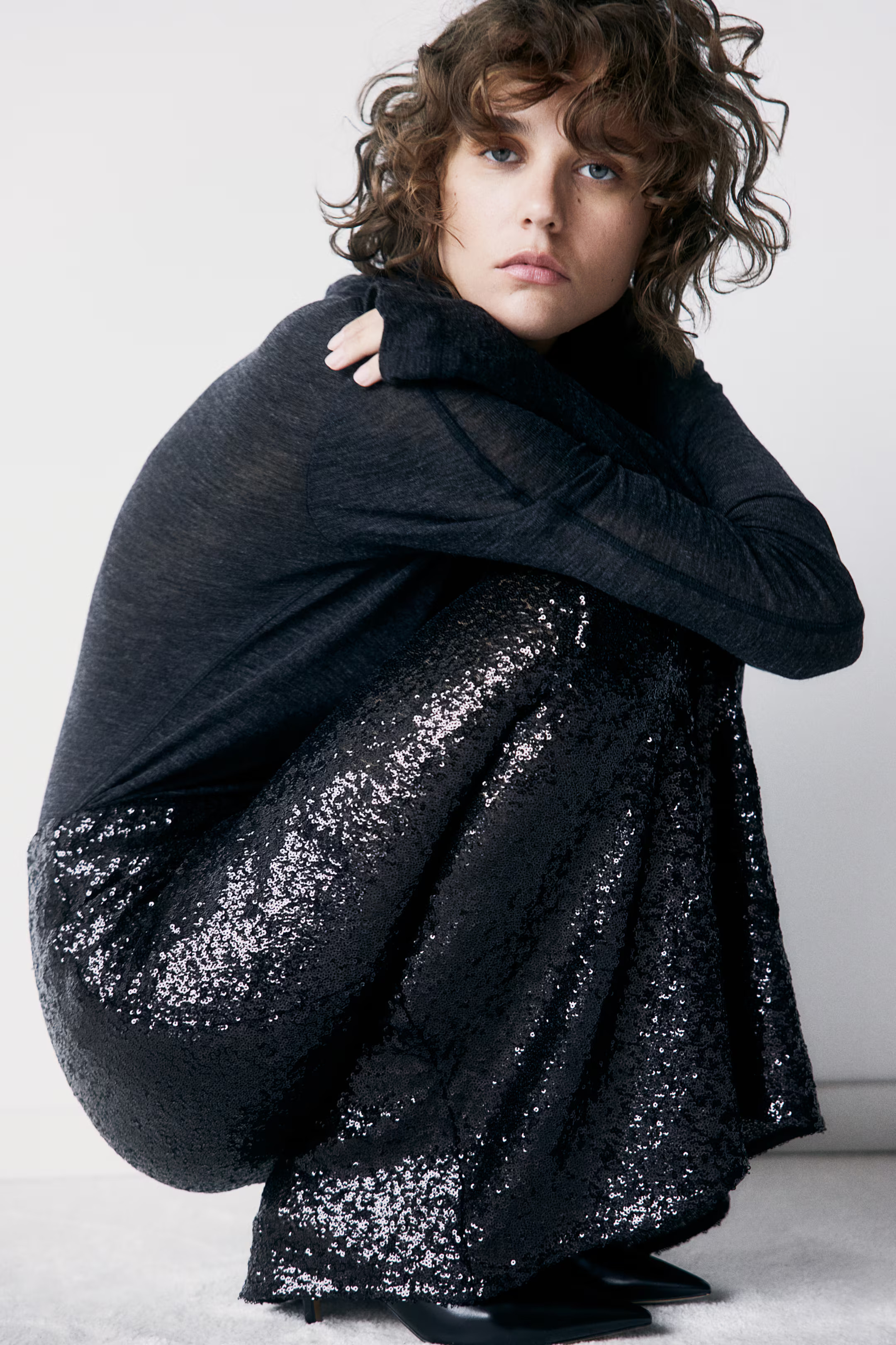 Sequined maxi skirt | H&M (UK, MY, IN, SG, PH, TW, HK)