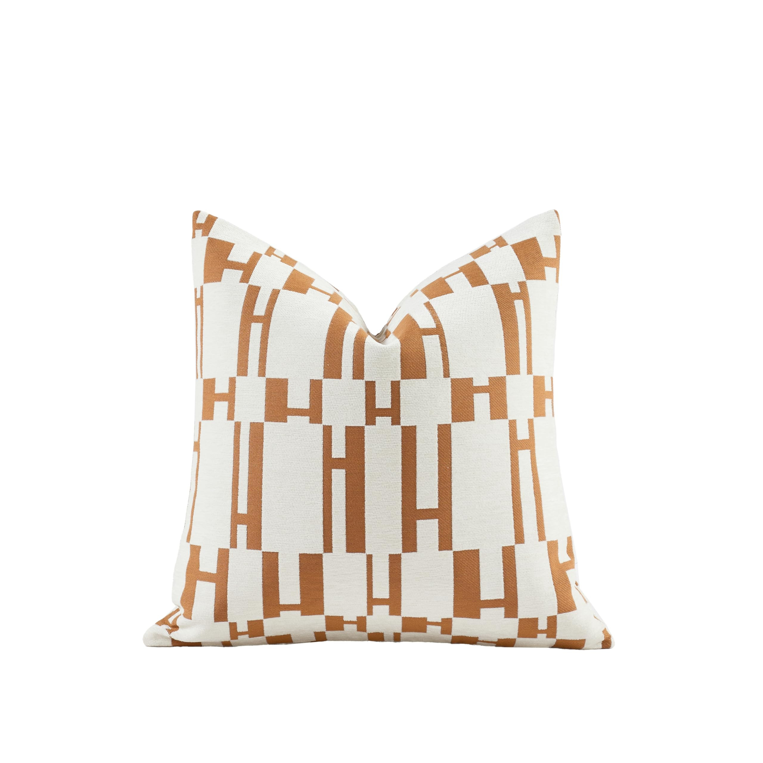 New 22x22'' inches Throw Pillow Cushion Covers - Orange H Letter Chenille Jacquard Embroidery Lux... | Amazon (US)