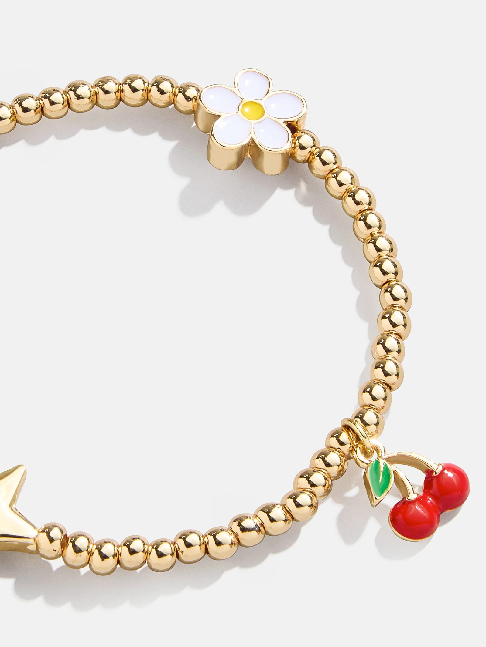 Made You Smile Kids' Charm Bracelet - Cherry | BaubleBar