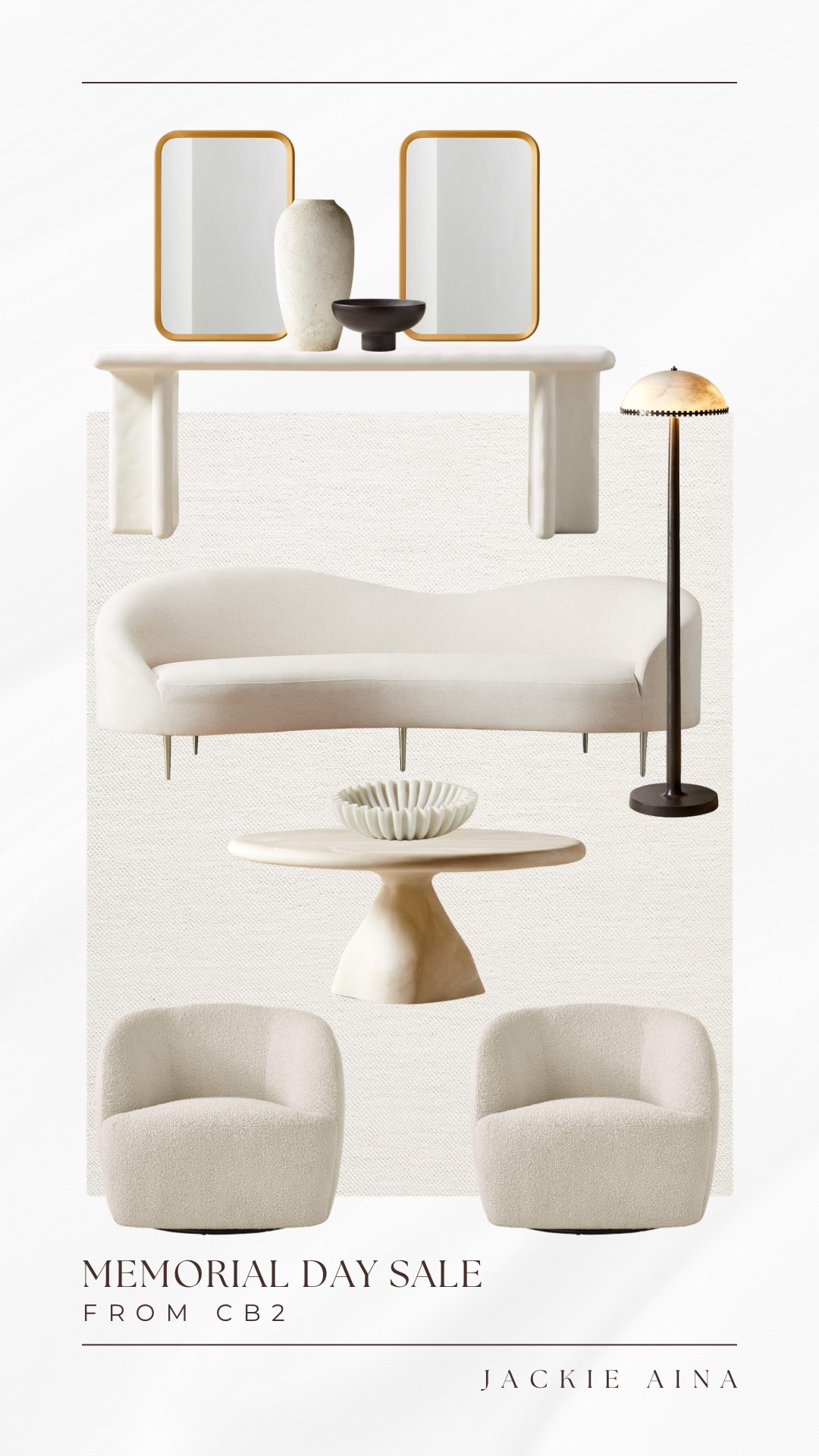 CB2 Memorial Day sale finds! I have the boucle chairs and they are a staple in my living space. Use this as inspo for a living room refresh!

#LTKSaleAlert #LTKStyleTip #LTKHome