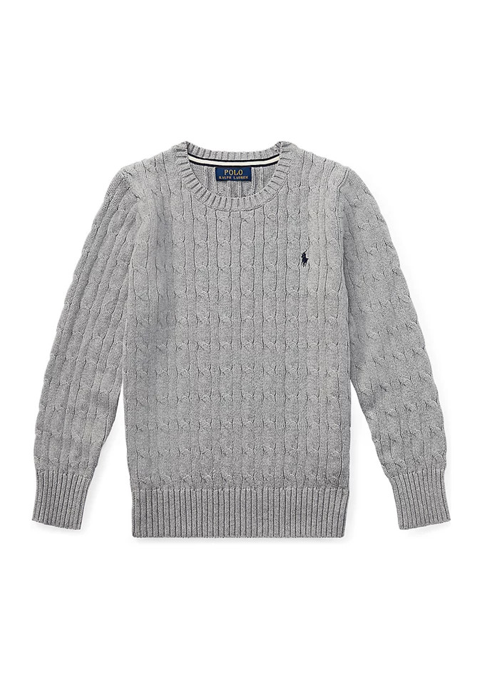 Boys 8-20 Cable Knit Cotton Sweater | Belk