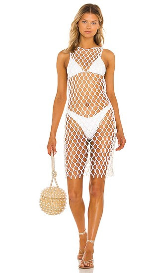 the Alisa Mini Dress in White | Revolve Clothing (Global)