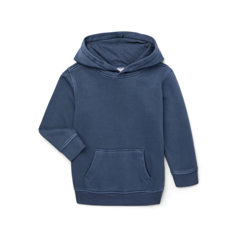 Wonder Nation Boys Pullover Fleece Hoodie with Long Sleeves, Sizes 4-18 & Husky | Walmart (US)