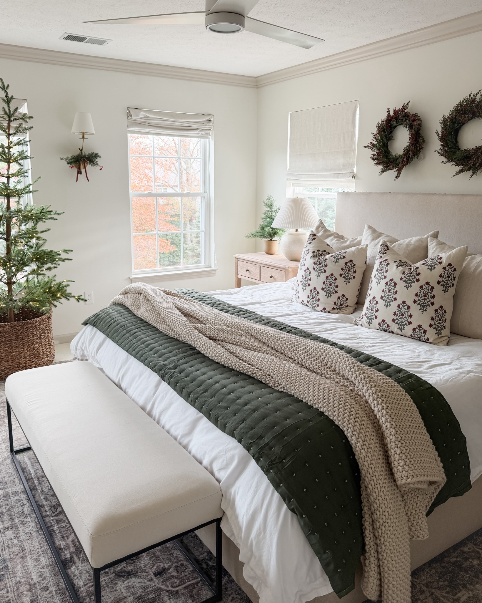 Neutral but cozy holiday  bedroom decor 

#LTKHoliday #LTKHome #LTKSeasonal