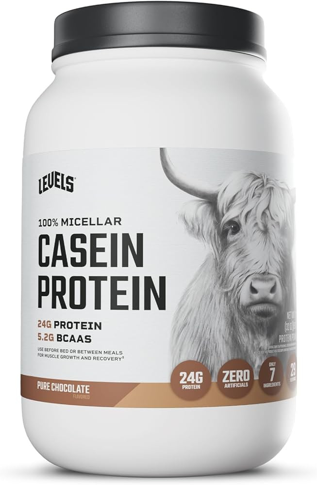 Levels 100% Micellar Casein Protein, Hormone Free, Chocolate, 2LB | Amazon (US)