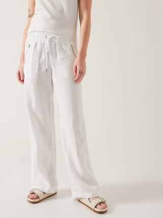 Cabo Linen Wide Leg Pant | Athleta