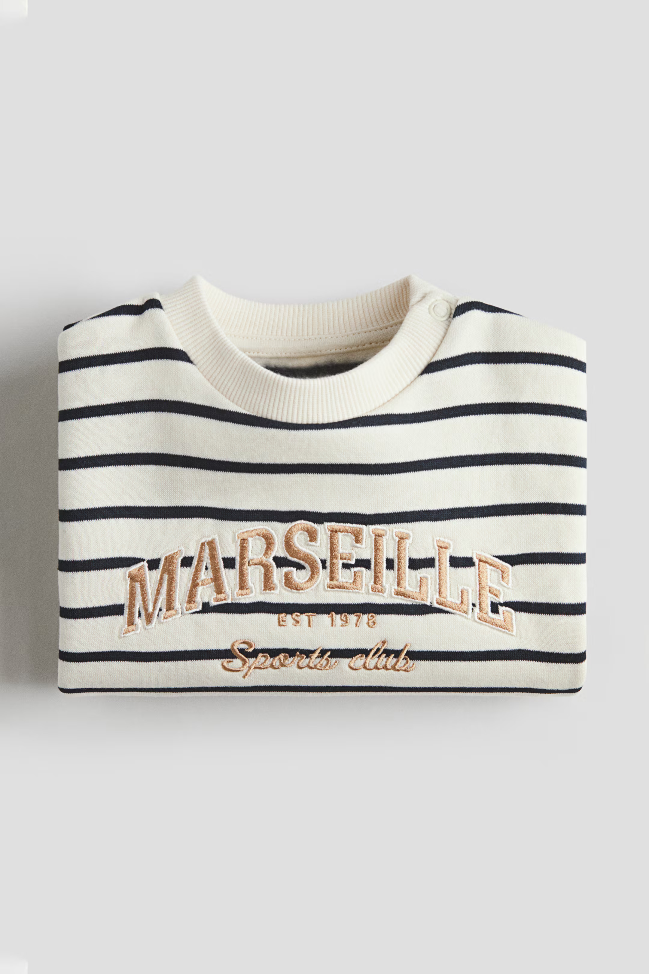 Motif-detail brushed-inside sweatshirt | H&M (UK, MY, IN, SG, PH, TW, HK)