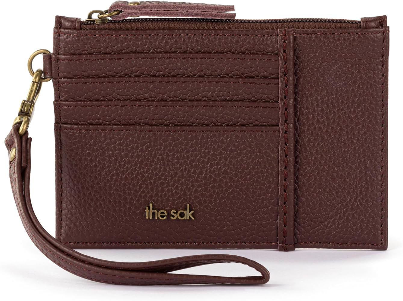 The Sak Iris Card Wallet - Women's Leather Wallet For Everyday - Slim Wallet With Zipper, Credit ... | Amazon (US)