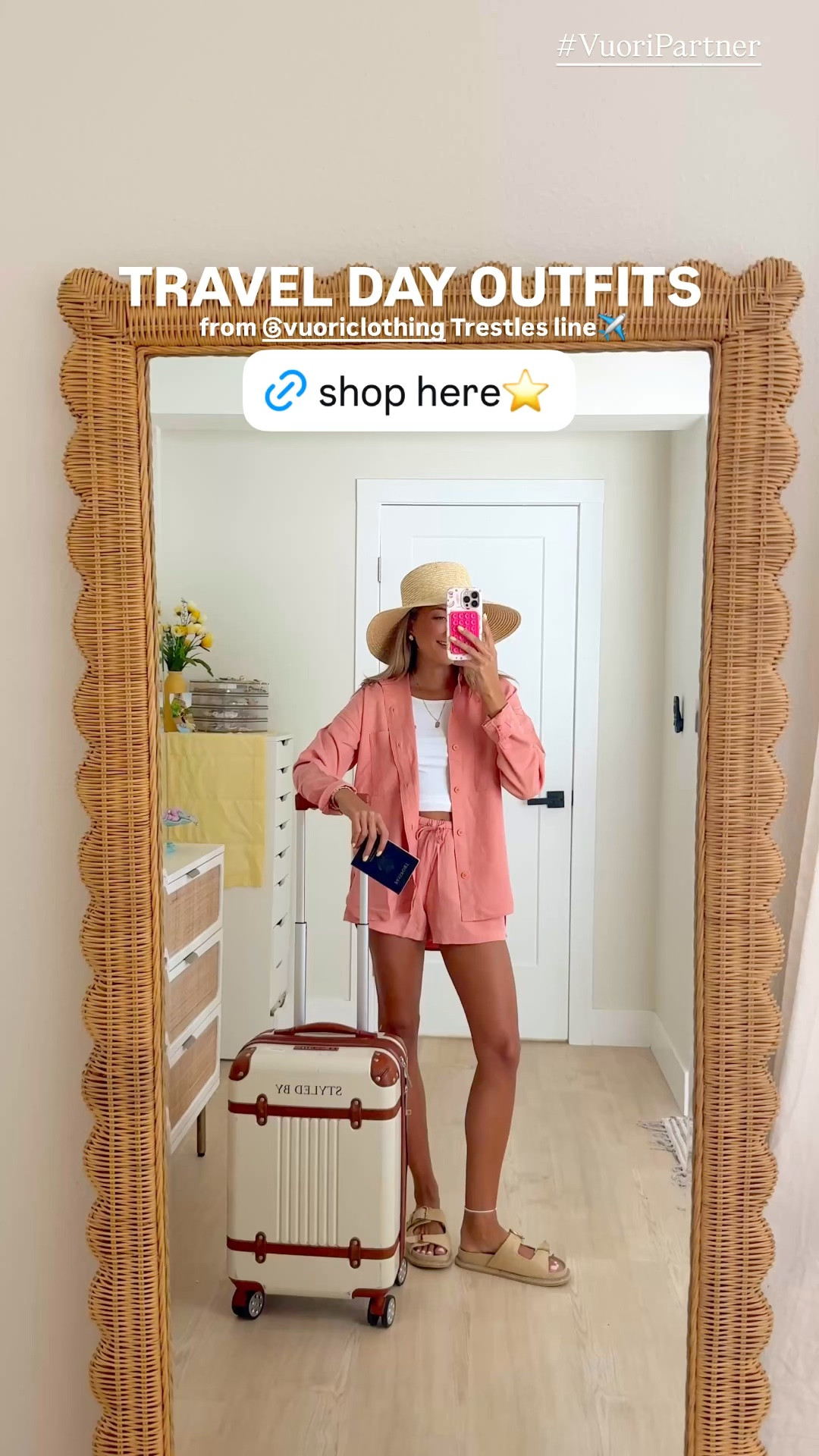 Travel day approved outfit in @Vuori US the trestles collection pieces are amaze 👏🏼 wearing an XS in tops and bottoms #VuoriPartner 
#shopltkit @shop.ltk