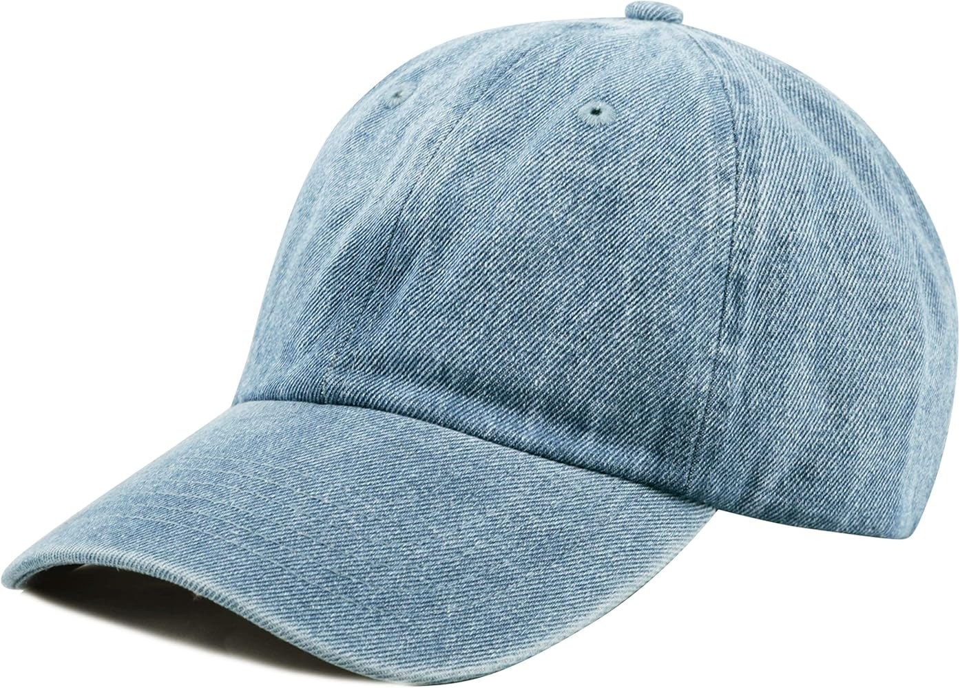 Baseball Dad Hat Women Men Blank Washed Low Profile Cotton and Denim UPF 50+ Running Golf Cap Hat | Amazon (US)