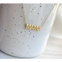 Mama Chain Necklace, Gold Link Gift For Mom | Etsy (US)