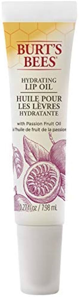 Burt's Bees 100% Natural Hydrating Lip Oil with Passion Fruit Oil, 1 Tube (Pack of 4) | Amazon (US)
