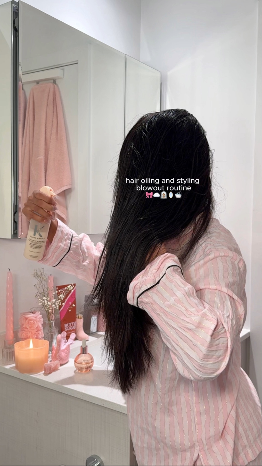 Hair Oiling & Styling Blowout Routine 🎀☁️🧖🏽‍♀️🪞🛁

#LTKmorningroutine #LTKBeauty #LTKselfcare