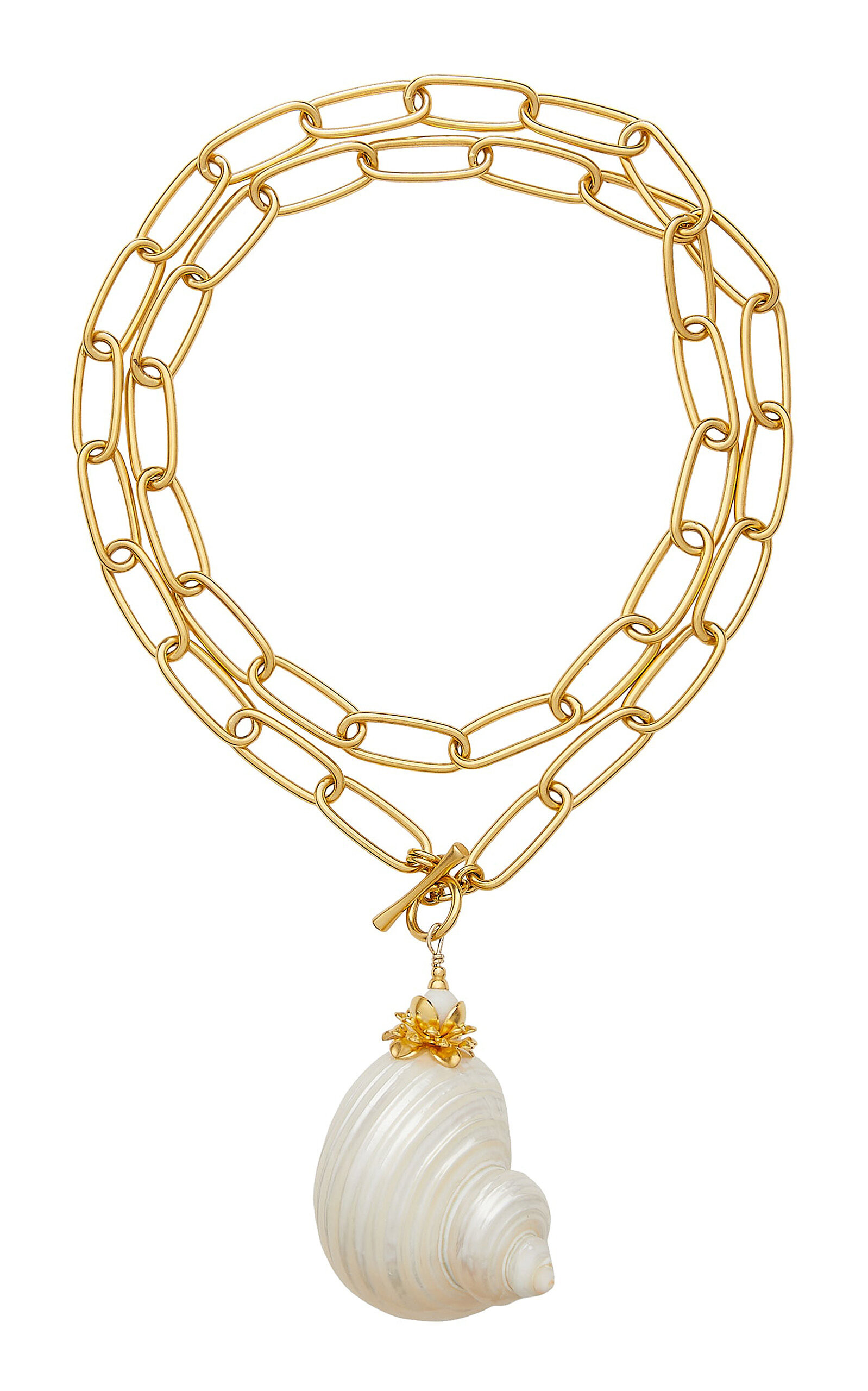 Sirena Gold-Plated Shell Necklace | Moda Operandi (Global)