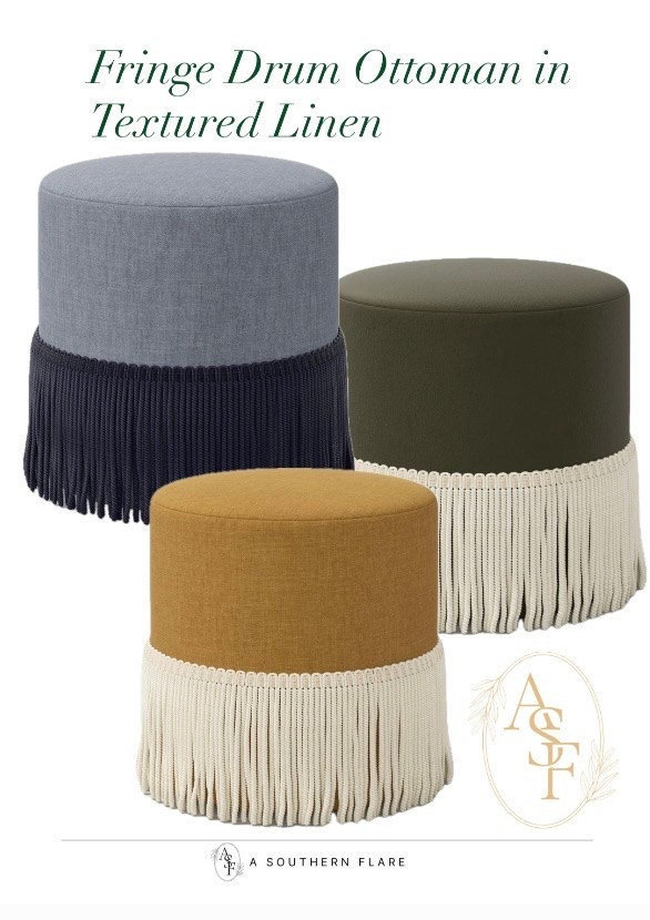 Fringe Stools/Hone  Accent