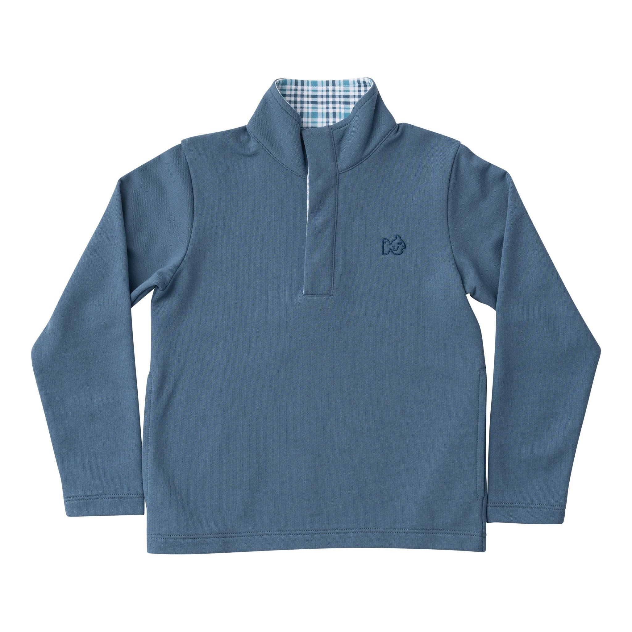 Sporty Snap Pullover in Bluefin Blue | PRODOH