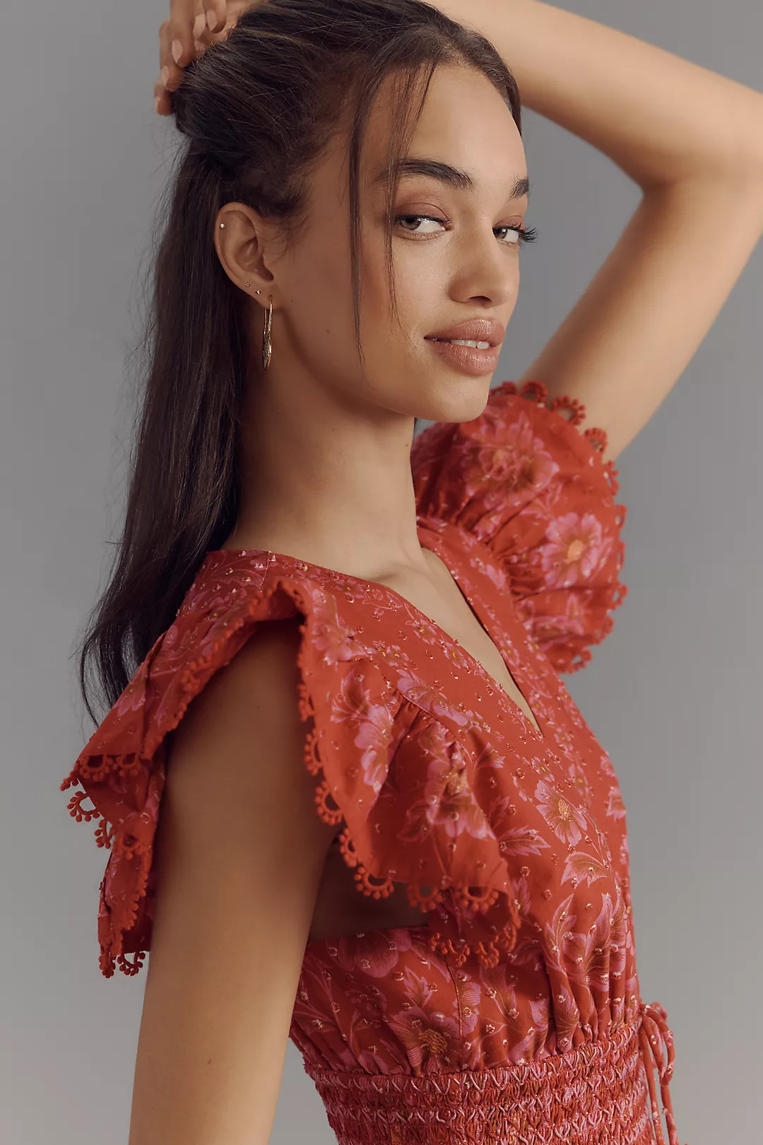 Farm Rio Olivia V-Neck Maxi Dress | Anthropologie (US)