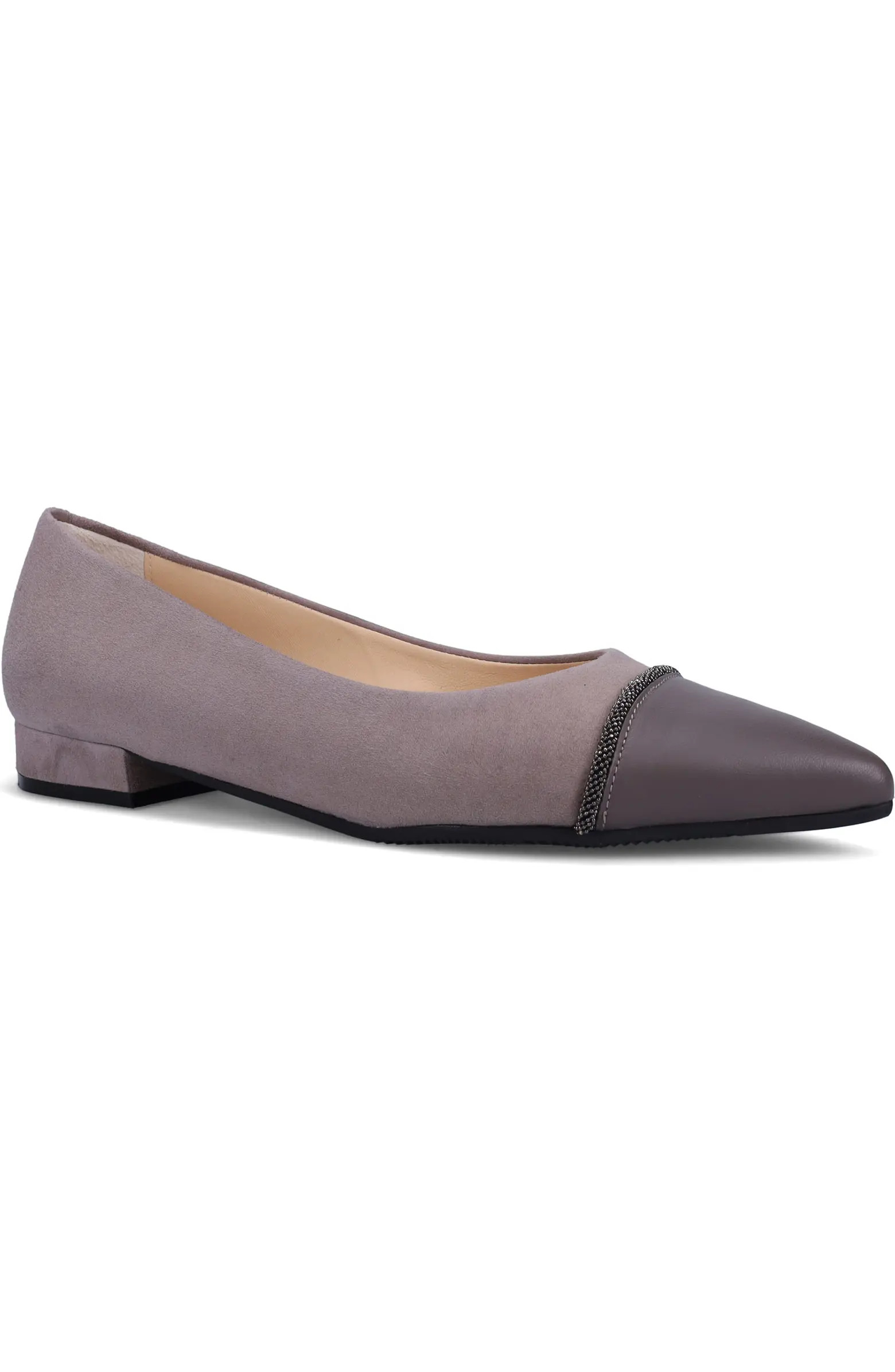 Ron White Kacie Water Resistant Pointed Toe Ballet Flat (Women) | Nordstrom | Nordstrom